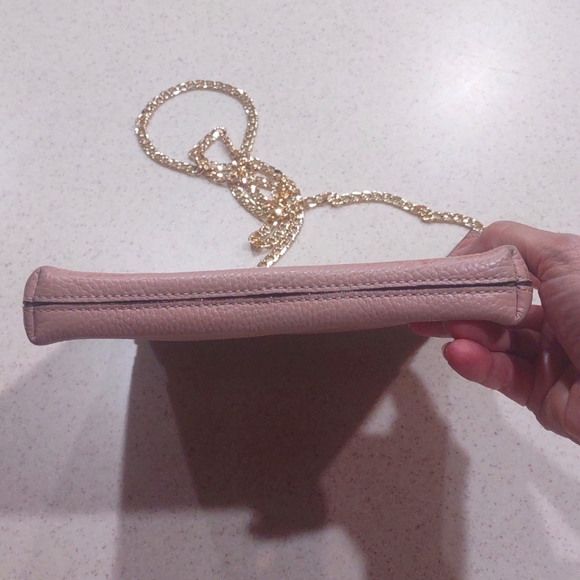 Kate Spade Pink Pebble Leather Crossbody Bag with Gold-tone link Chain Strap - Picture 6 of 16